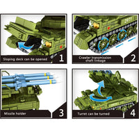 Thumbnail for Building Blocks Military WW2 Soviet SA - 6 Air Defense Missile Bricks Toy - 4
