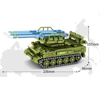 Thumbnail for Building Blocks Military WW2 Soviet SA-6 Air Defense Missile Bricks Toy - 3