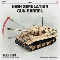 Thumbnail for Building Blocks MOC Military WW2 Tank 131 Tiger Heavy Bricks Toy - 3