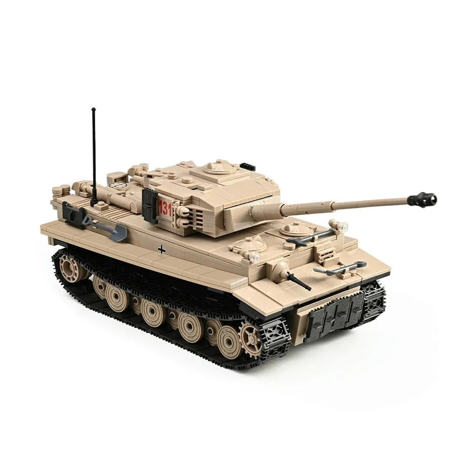 Building Blocks MOC Military WW2 Tank 131 Tiger Heavy Bricks Toy - 1