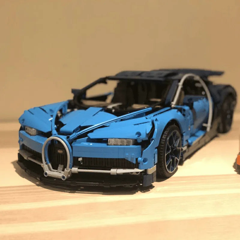 Building Blocks MOC Motorized APP RC Bugatti Chiron Racing Car Bricks Toy - 9