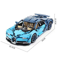 Thumbnail for Building Blocks MOC Motorized APP RC Bugatti Chiron Racing Car Bricks Toy - 1