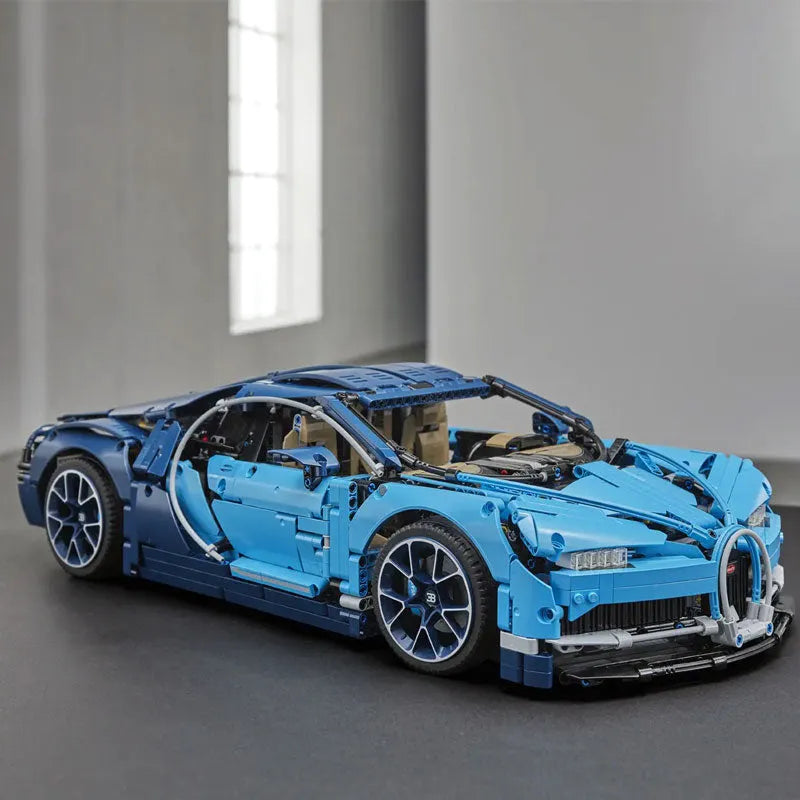 Building Blocks MOC Motorized APP RC Bugatti Chiron Racing Car Bricks Toy - 11