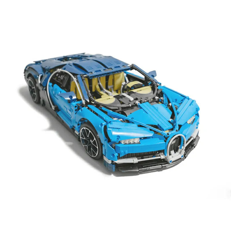 Building Blocks MOC Motorized APP RC Bugatti Chiron Racing Car Bricks Toy - 4