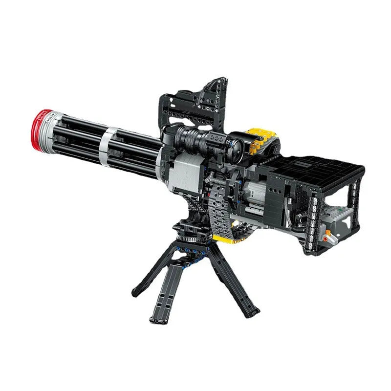 Motorized Gatling Heavy Machine Gun Bricks Toy 15004
