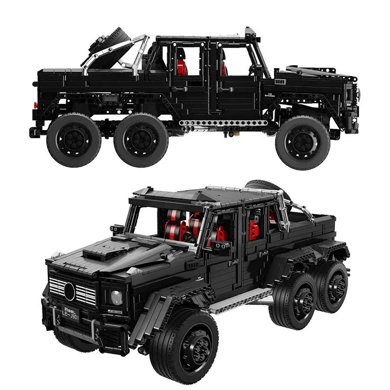 Building Blocks MOC Motorized Off-Road SUV LAND CRUISER AMG Bricks Toys - 10