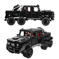 Thumbnail for Building Blocks MOC Motorized Off-Road SUV LAND CRUISER AMG Bricks Toys - 10