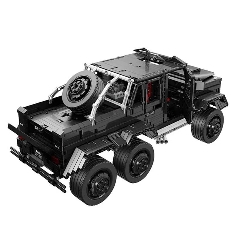 Building Blocks MOC Motorized Off-Road SUV LAND CRUISER AMG Bricks Toys - 9