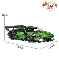 Thumbnail for Building Blocks MOC Motorized RC Lambo Concept Roadster Bricks Toy C019 - 10
