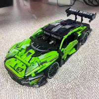 Thumbnail for Building Blocks MOC Motorized RC Lambo Concept Roadster Bricks Toy C019 - 6
