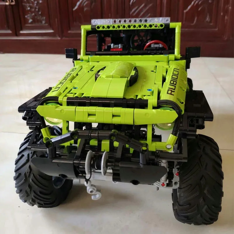Building Blocks MOC Motorized RC Off-Road Wrangler Rubicon Bricks Toy - 14