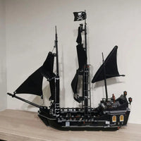 Thumbnail for Building Blocks Movie MOC 16006 The Black Pearl Pirate Ship Bricks Toys - 11