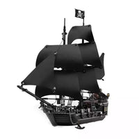 Thumbnail for Building Blocks Movie MOC 16006 The Black Pearl Pirate Ship Bricks Toys - 1