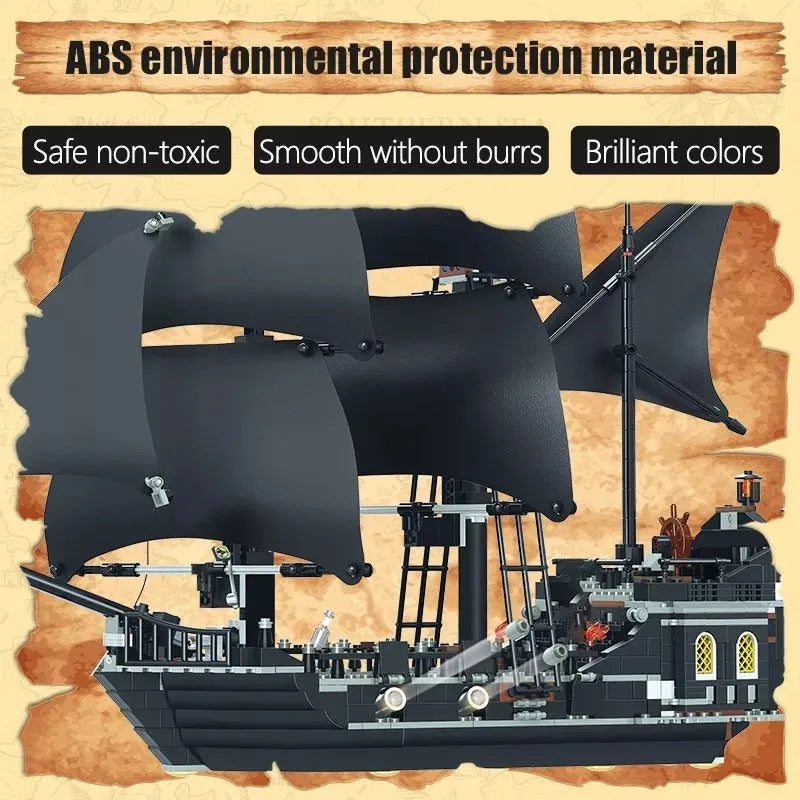 Building Blocks Movie MOC 16006 The Black Pearl Pirate Ship Bricks Toys Construction Set Toys - 7