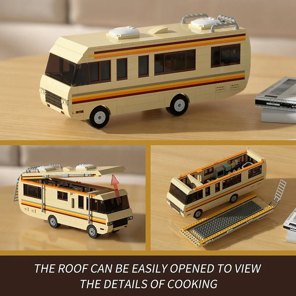 Building Blocks MOC Movie Breaking Bad RV Car Bricks Toy Construction Set Toys - 11
