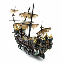 Thumbnail for Building Blocks Movie Creative MOC 16042 Silent Mary Pirate Ship Bricks Toy - 1