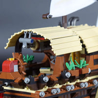 Thumbnail for Building Blocks Movie Creative MOC Ninjago Destiny Bounty Ship Bricks Toy - 5
