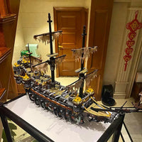 Thumbnail for Building Blocks Movie Creative MOC Silent Mary Pirates Ship Bricks Toys 16042 - 6