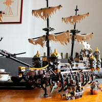 Thumbnail for Building Blocks Movie Creative MOC Silent Mary Pirates Ship Bricks Toys 16042 - 2