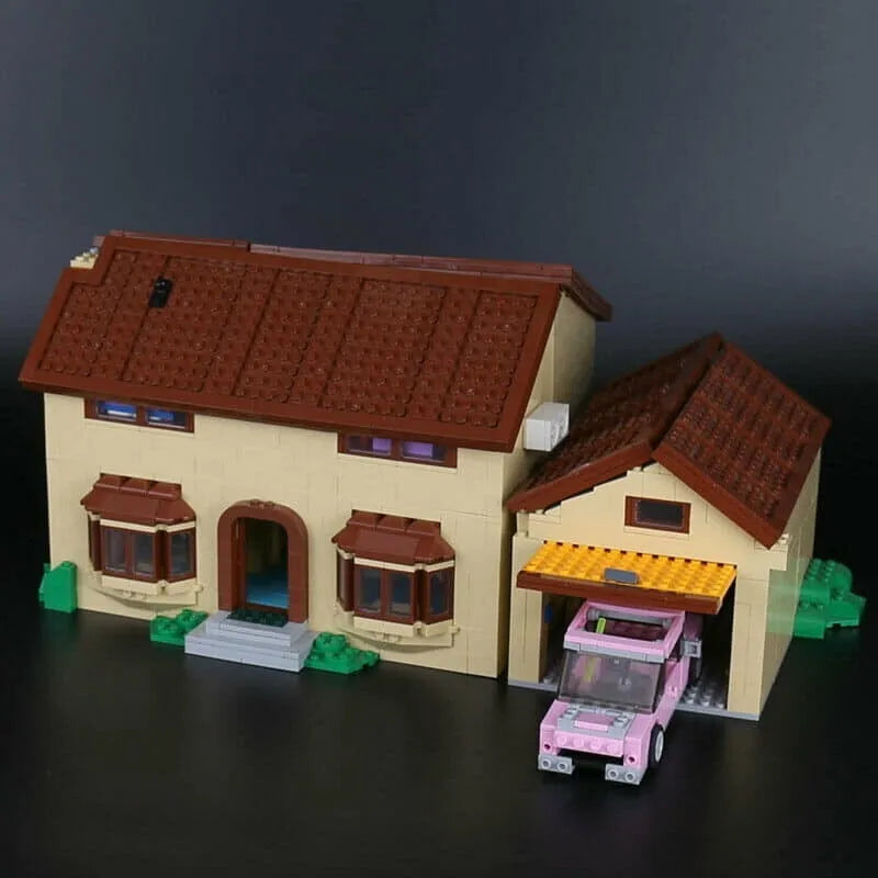 Building Blocks MOC Movie Creator The Simpsons House Bricks Toys - 1