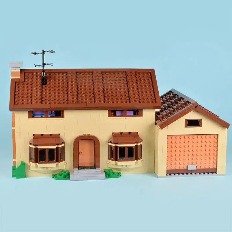 Building Blocks MOC Movie Creator The Simpsons House Bricks Toys - 5