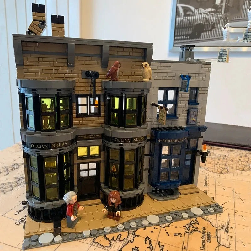 Building Blocks MOC Movie Expert Harry Potter Diagon Alley Bricks Toys - 6