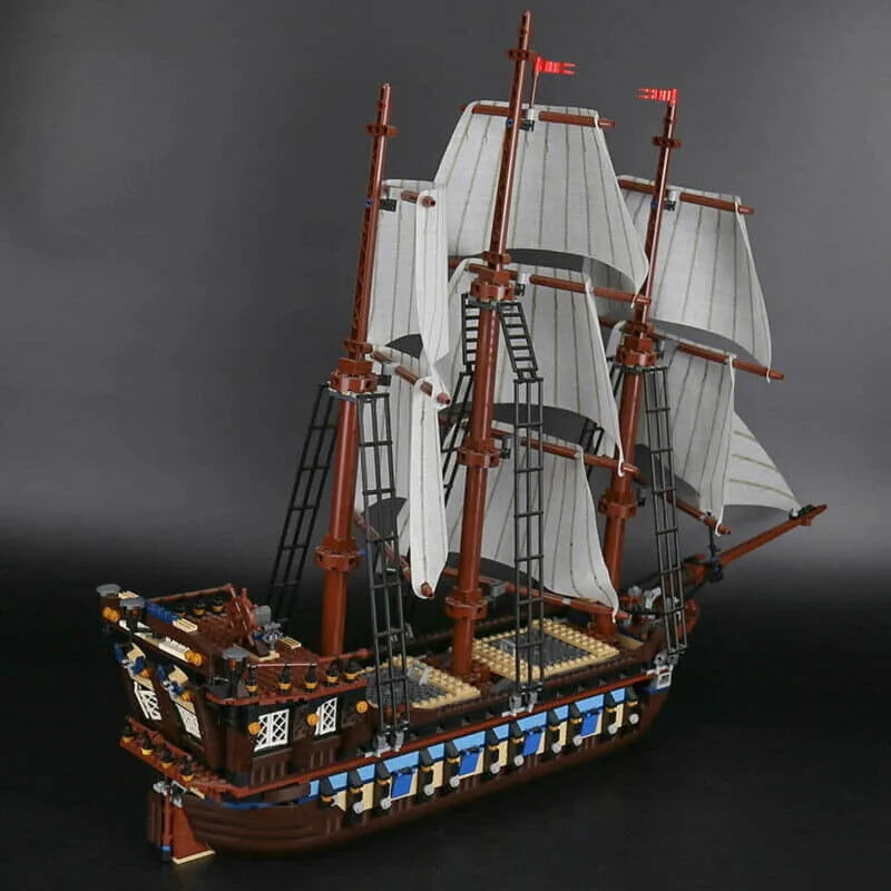 Building Blocks Movie Expert MOC Imperial Flagship Pirate Ship Bricks Toys - 2