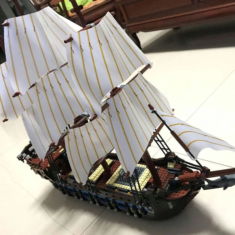 Building Blocks Movie Expert MOC Imperial Flagship Pirate Ship Bricks Toys - 12
