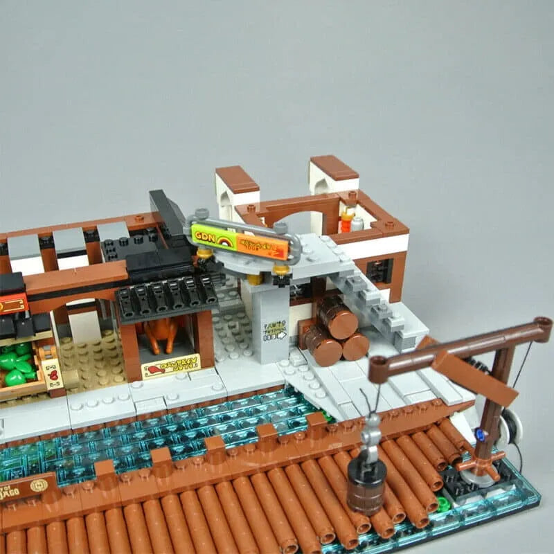 Building Blocks Movie MOC Expert Ninjago City Docks Bricks Toys 06083 - 7