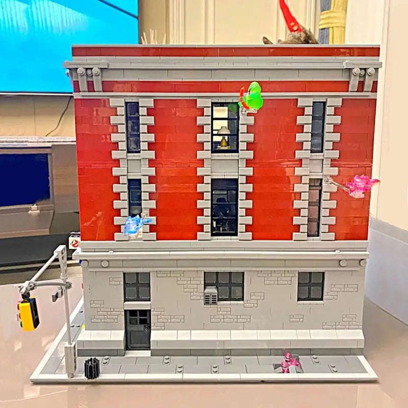 Building Blocks MOC Movie Ghostbuster Firehouse Headquarters Bricks Toy - 3