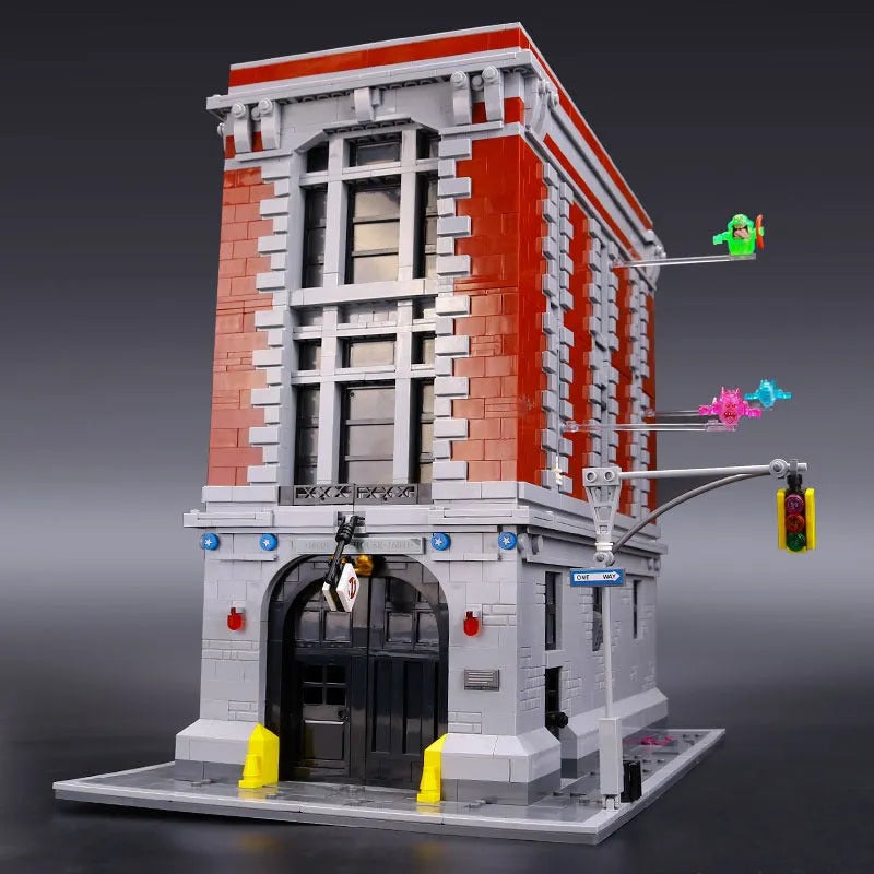 Building Blocks MOC Movie Ghostbuster Firehouse Headquarters Bricks Toy - 1