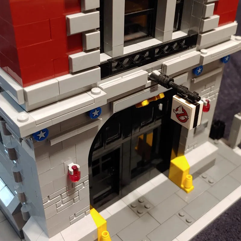 Building Blocks MOC Movie Ghostbuster Firehouse Headquarters Bricks Toy Construction Set Toys - 5