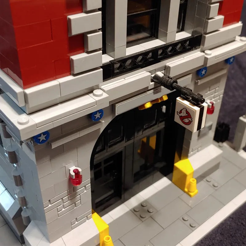 Building Blocks MOC Movie Ghostbuster Firehouse Headquarters Bricks Toy - 5