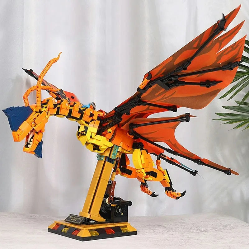 Building Blocks MOC Movie Phantom Fly Dragon Bricks Toys 13004 - 4