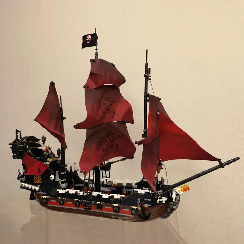 Building Blocks Movie MOC Queen Anne’s Revenge Pirate Ship Bricks Toys 16009 Construction Set Toys - 12