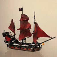 Thumbnail for Building Blocks Movie MOC Queen Anne’s Revenge Pirate Ship Bricks Toys 16009 - 12