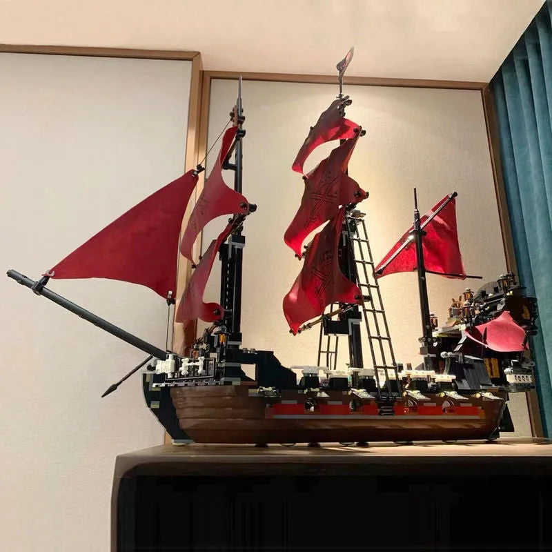 Building Blocks Movie MOC Queen Anne’s Revenge Pirate Ship Bricks Toys 16009 Construction Set Toys - 10