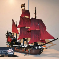 Thumbnail for Building Blocks Movie MOC Queen Anne’s Revenge Pirate Ship Bricks Toys 16009 Construction Set Toys - 15