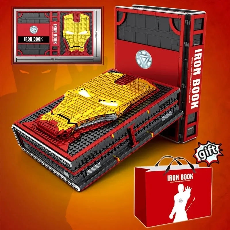Building Blocks MOC Movie Super Hero Ideas Iron Man Book Bricks Toys - 13