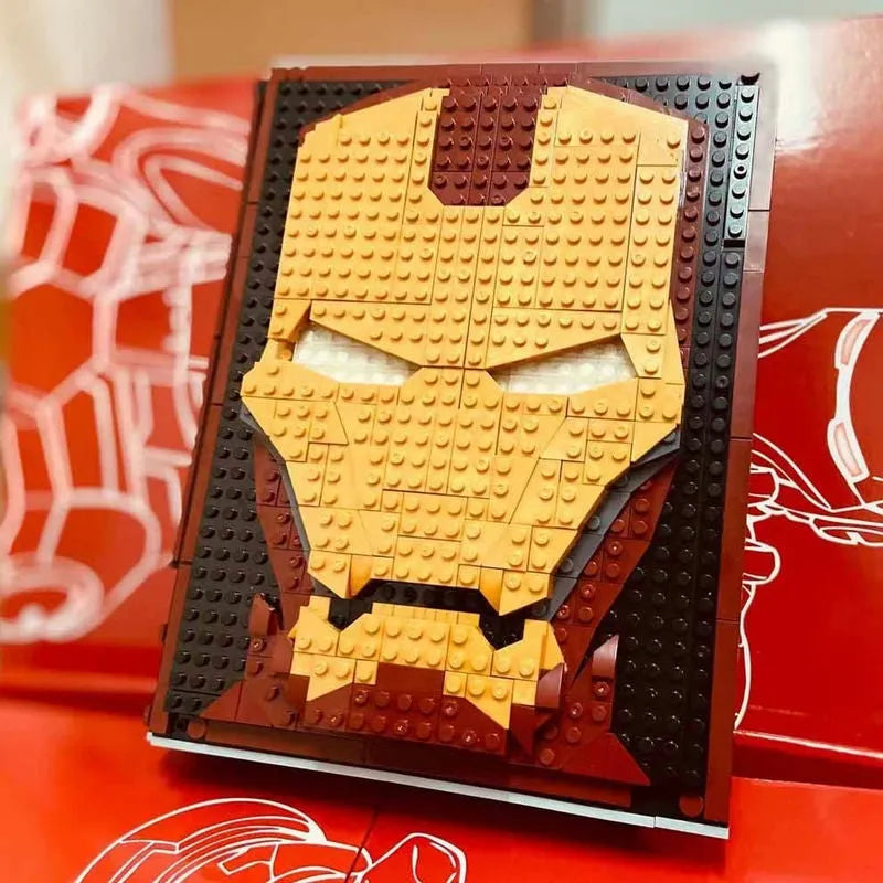 Building Blocks MOC Movie Super Hero Ideas Iron Man Book Bricks Toys - 9