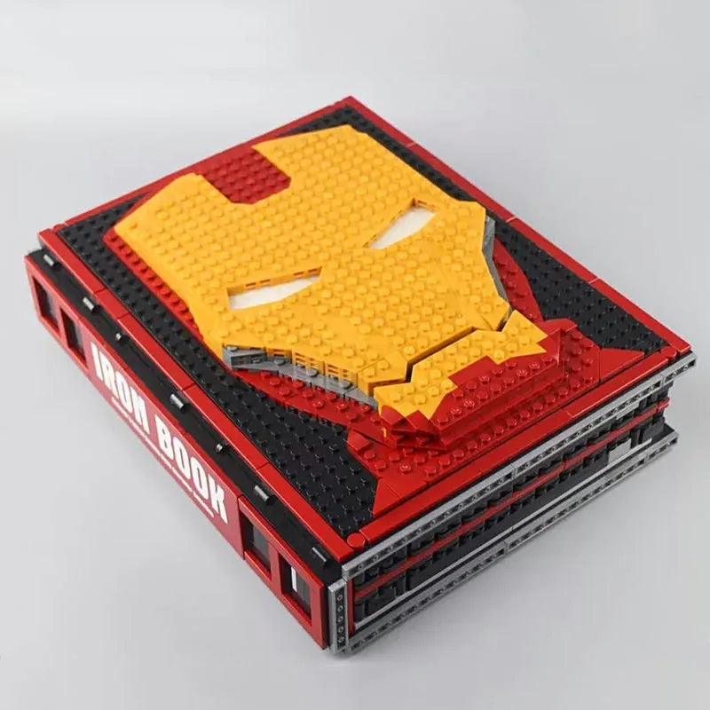 Building Blocks MOC Movie Super Hero Ideas Iron Man Book Bricks Toys - 5