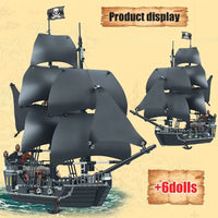 Thumbnail for Building Blocks Movie MOC The Black Pearl Pirate Ship Bricks Toys 16006 - 5