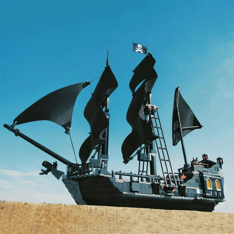 Building Blocks Movie MOC The Black Pearl Pirate Ship Bricks Toys 16006 - 12