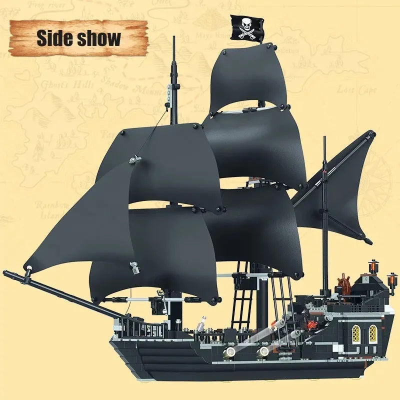 Building Blocks Movie MOC The Black Pearl Pirate Ship Bricks Toys 16006 - 6