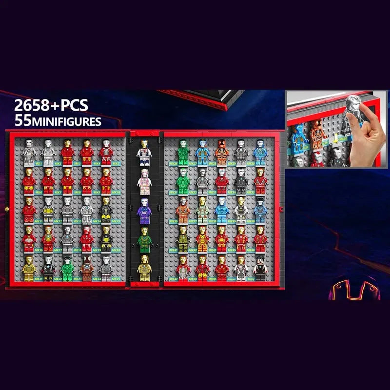 Building Blocks Movies MOC Ideas Super Hero Iron Book Bricks Kids Toy - 2