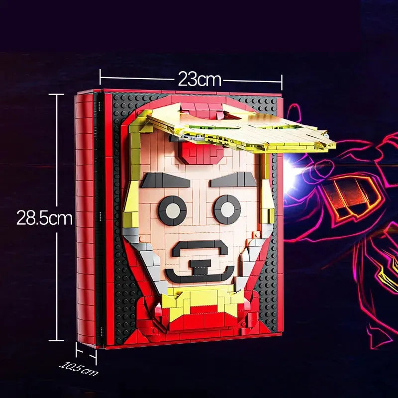 Building Blocks Movies MOC Ideas Super Hero Iron Book Bricks Kids Toy - 3
