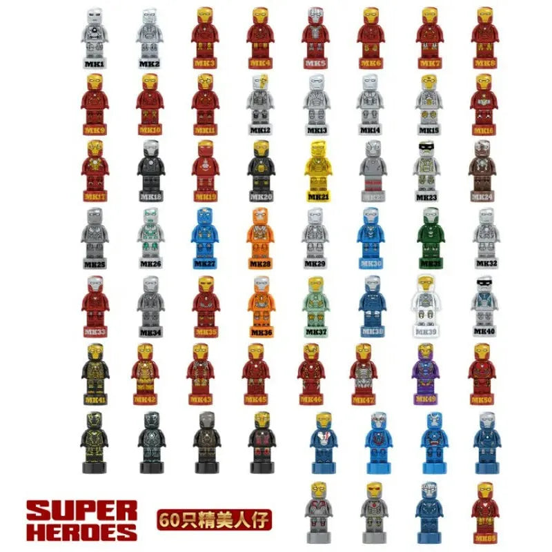 Building Blocks MOC Movies Marvel Super Hero Iron Man Book Bricks Toy - 4