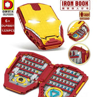 Thumbnail for Building Blocks MOC Movies Marvel Super Hero Iron Man Book Bricks Toy - 2