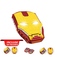 Thumbnail for Building Blocks MOC Movies Marvel Super Hero Iron Man Book Bricks Toy - 5