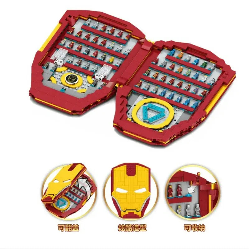 Building Blocks MOC Movies Marvel Super Hero Iron Man Book Bricks Toy - 3